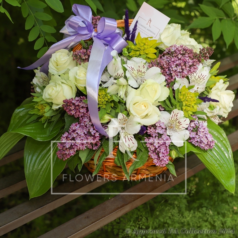 Flowers Shop in Yerevan Flower Delivery in Armenia Floral Basket
