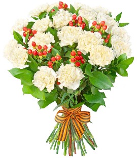 White Carnations Bouquet