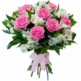 Classical Pink & White Bouquet