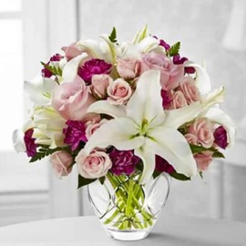 Flowing Luxury Rose & Lily Bouquet