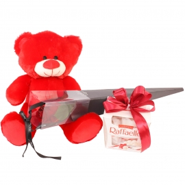 Red Teddy with Rafaello