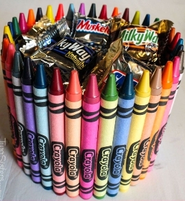 Arrangement of Crayons