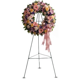 Lavender Funeral Wreath