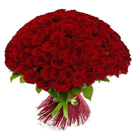 125 Luxury Red Roses