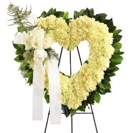 Open Heart Sympathy Wreath