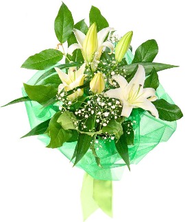 Bouquet of White Chic  Lilies