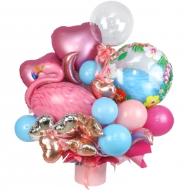 Flamingo Balloons Bouquet