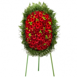 Red Funeral Arrangement