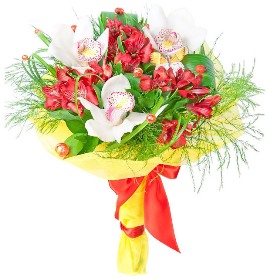 Orchids in Bright Bouquet