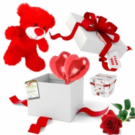Collection «A gift surprise and a rose»