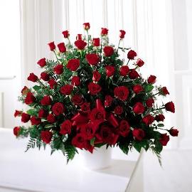 Sympathy Basket of 150 Roses