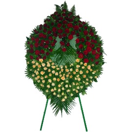 Funeral Wreath of Roses