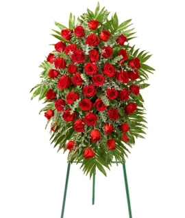 Похоронный Венок из 100 Красных Роз