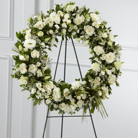 White Standing Wreath